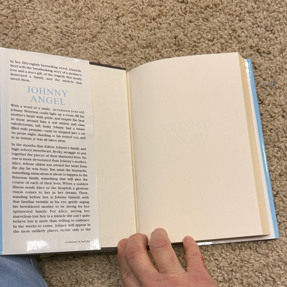 Danielle Steel 'Johnny Angel' Hardcover Book - like new - Picture 5 of 6